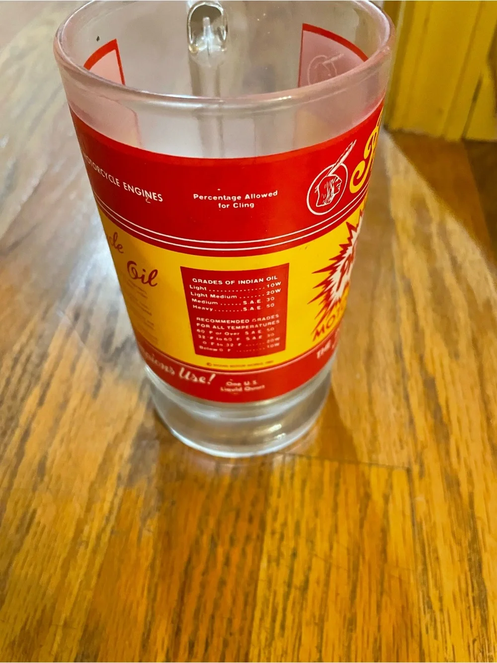 Premium Red & Yellow Indian Glass Mug
